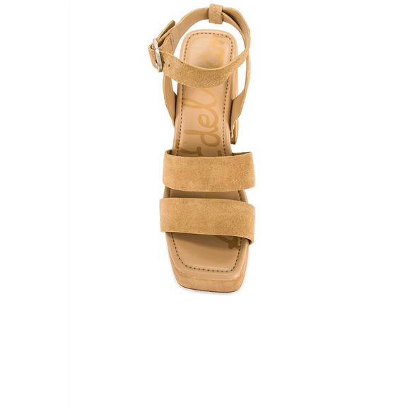NEW SAM EDELMAN rosalind platform sandal in sesame - Picture 5 of 5